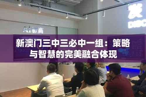 新澳门三中三必中一组:策略与智慧的完美融合体现