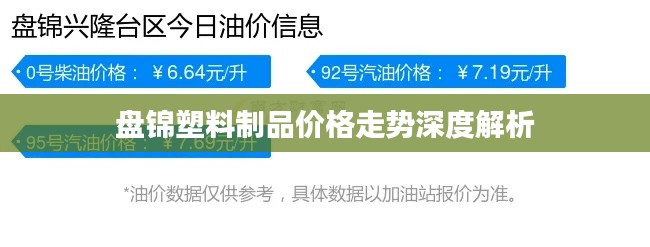 盘锦塑料制品价格走势深度解析