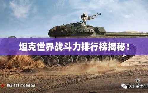 坦克世界战斗力排行榜揭秘！